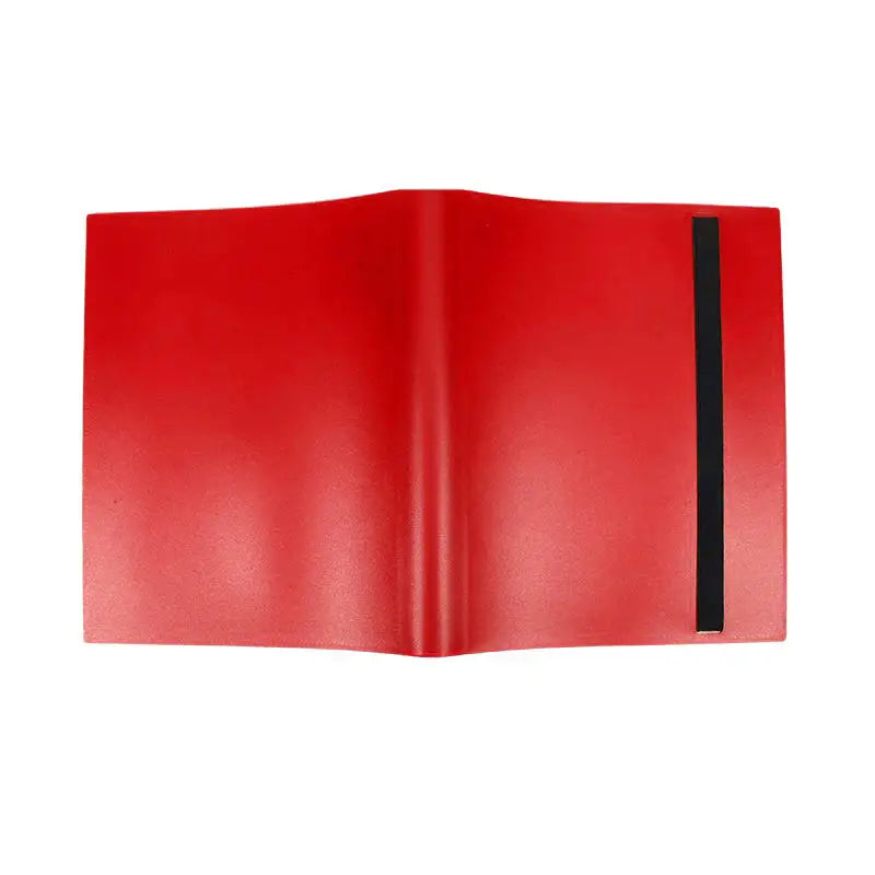 Clear Grid Pocket Album 4/9/12 Slot Organizer for Cards Tickets Portable Mini Photo Book | Multipurpose Storage for Collectibles Peaceful Pleasures Health and Wellness 4 grid red