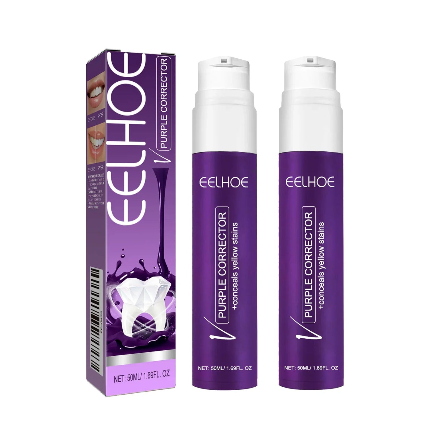 V34 Purple Toothpaste – Whitening & Stain Removal