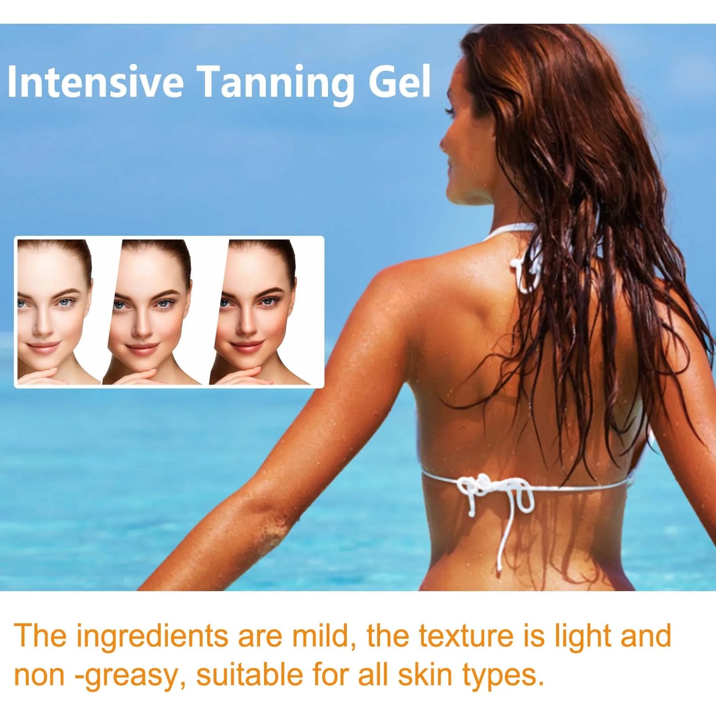Sunless Self Tanning Gel & Bronzing Cream Set – Glow