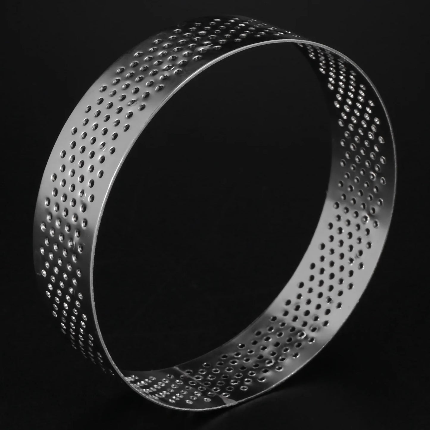 A36T-12 Pack Stainless Steel Tart Rings 3 In,Perforated Cake Mousse Ring,Cake Ring Mold,Round Cake Baking Tools Peaceful Pleasures Health and Wellness