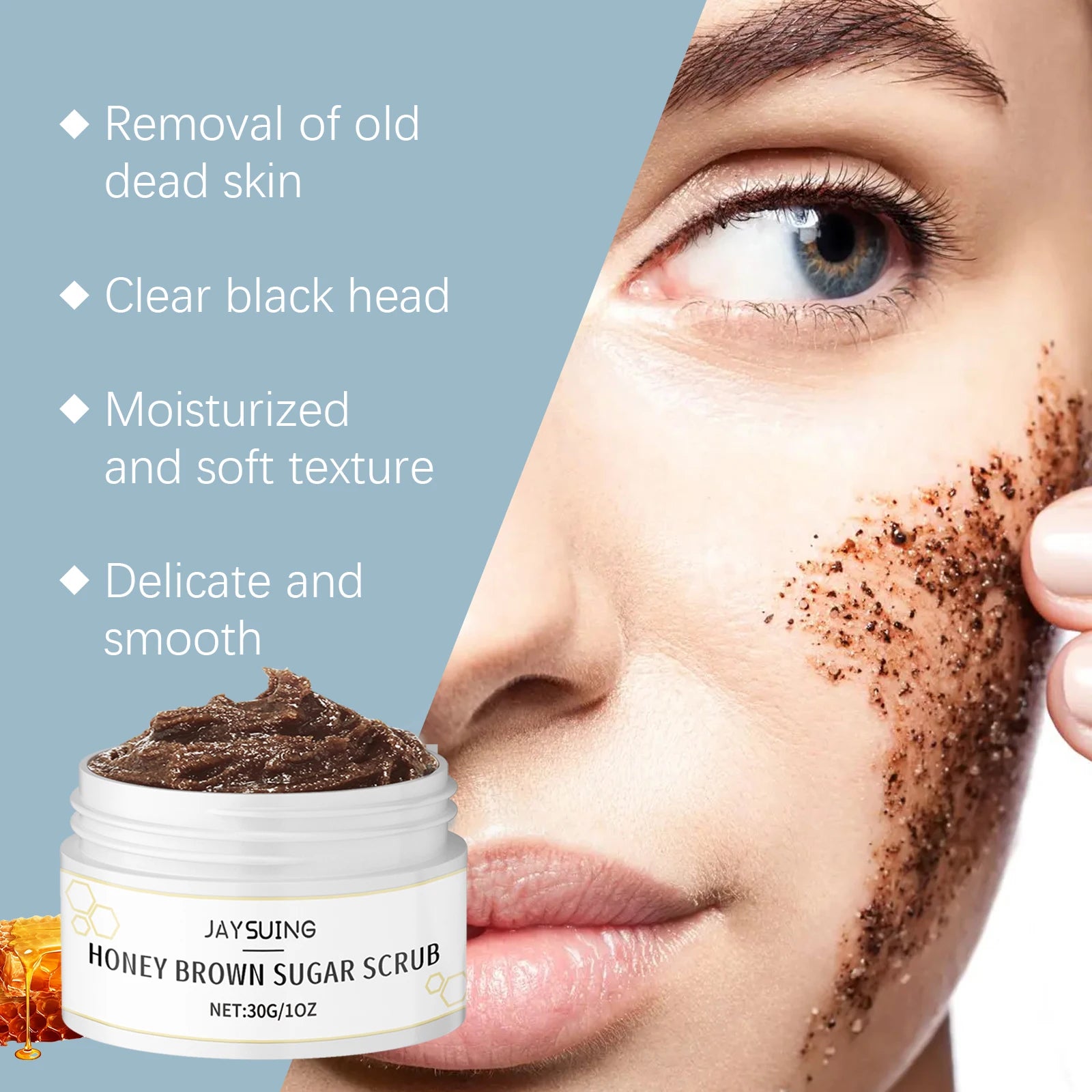 Honey Brown Sugar Scrub Cream for Exfoliation and Skin Care Peaceful Pleasures Health and Wellness
