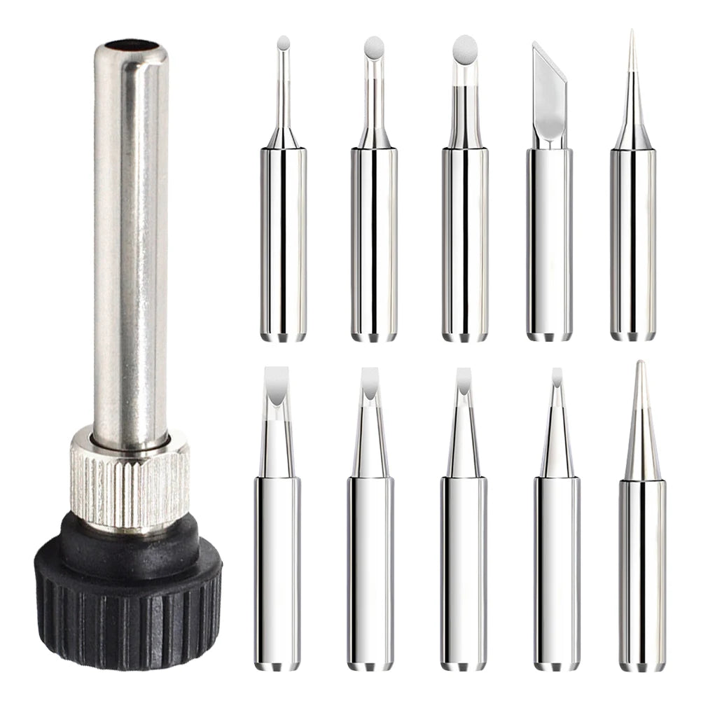 900M Soldering Iron Tips Set with Welding Sleeve – Lead-Free, 10 Tips Peaceful Pleasures Health and Wellness