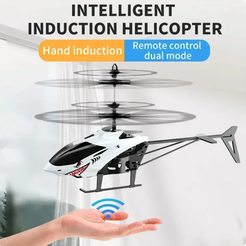 Mini RC Drone Rechargeable No Remote Control RC Helicopters Drone Toys Induction Hovering Safe Fall-resistant Rc Airplane Peaceful Pleasures Health and Wellness