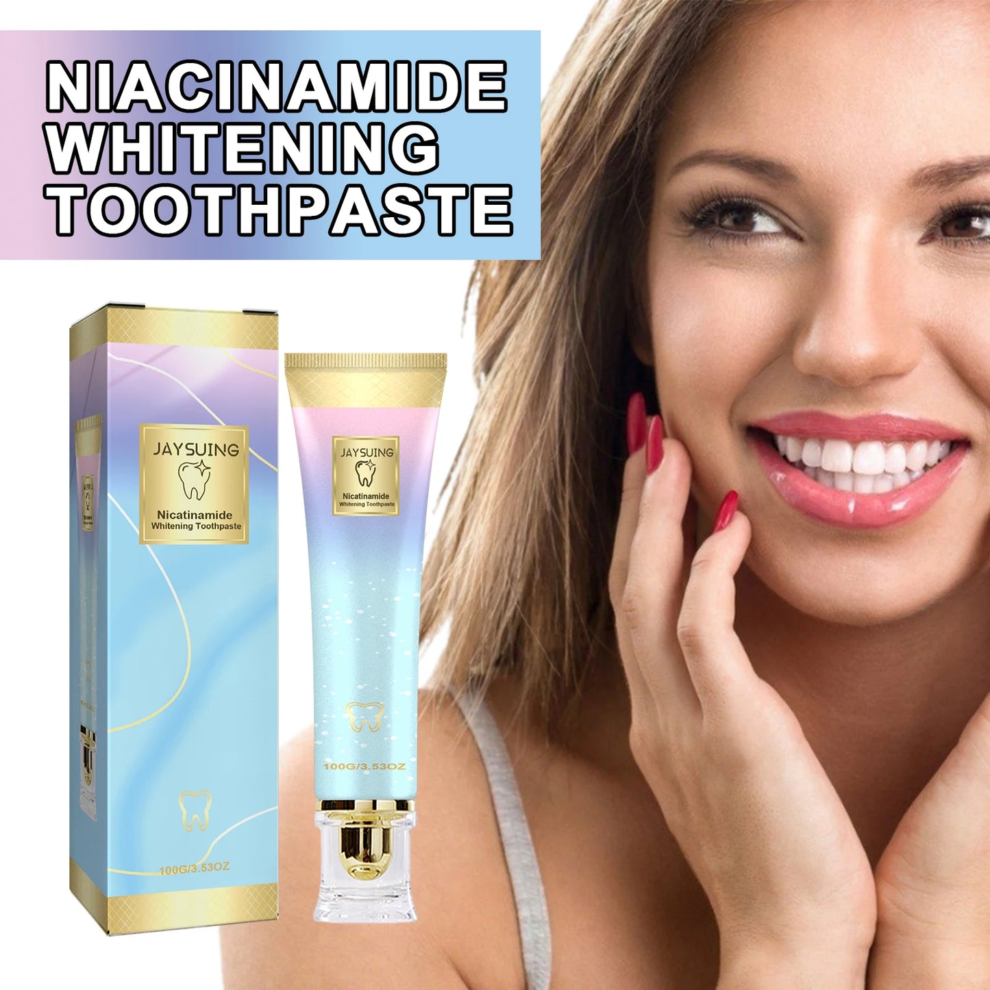 Niacinamide Whitening Toothpaste | Brighten Teeth & Fresh Breath