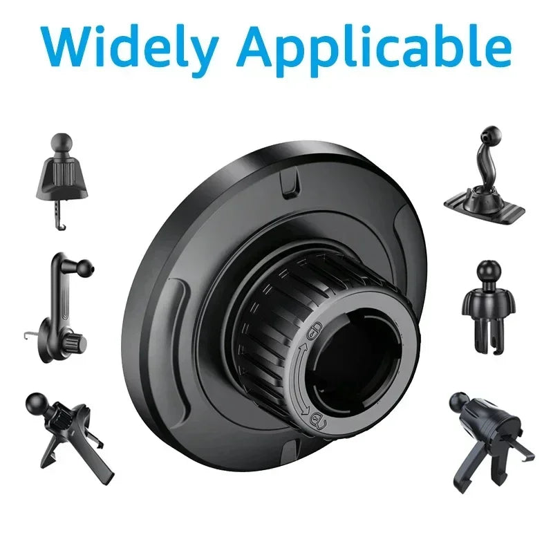 2026 For MagSafe Car Mount Accessories Universal Magnetic Car Phone Holder Parts Suitable for 17mm Ball Head Base Magnet Bracket Peaceful Pleasures Health and Wellness