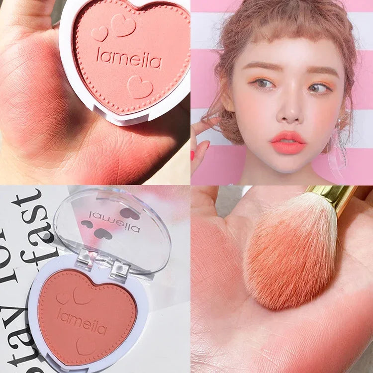 IFANYUO 6-Color Mineral Blush Palette | Matte & Shimmer Cheek Tint