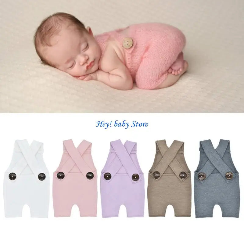 Baby Photo Prop Bodysuit Overalls | Newborn Photography Outfit
