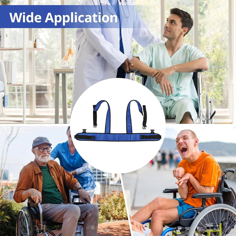 Wheelchair Waist Strap Belt Breathable Elderly Wheelchair Anti-Fall Azimuth Support Fixing Straps Nursing Band For Elderly Peaceful Pleasures Health and Wellness