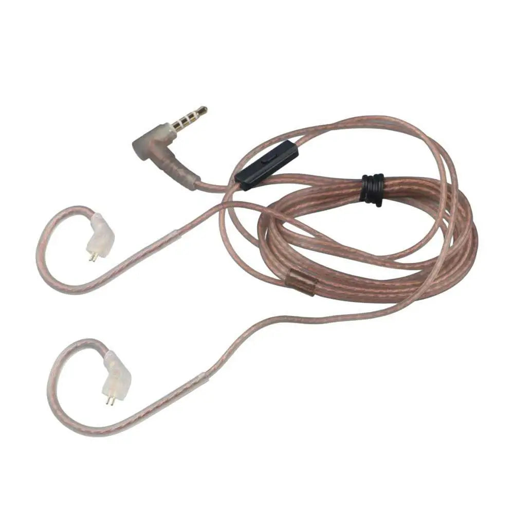 Plated 2Pin Cable High-Purity Upgrade Oxygen-Free Copper KZ Earphones Cord ZS10 Earphone Wire In Ear Cable 2Pin Headphone Cord Peaceful Pleasures Health and Wellness