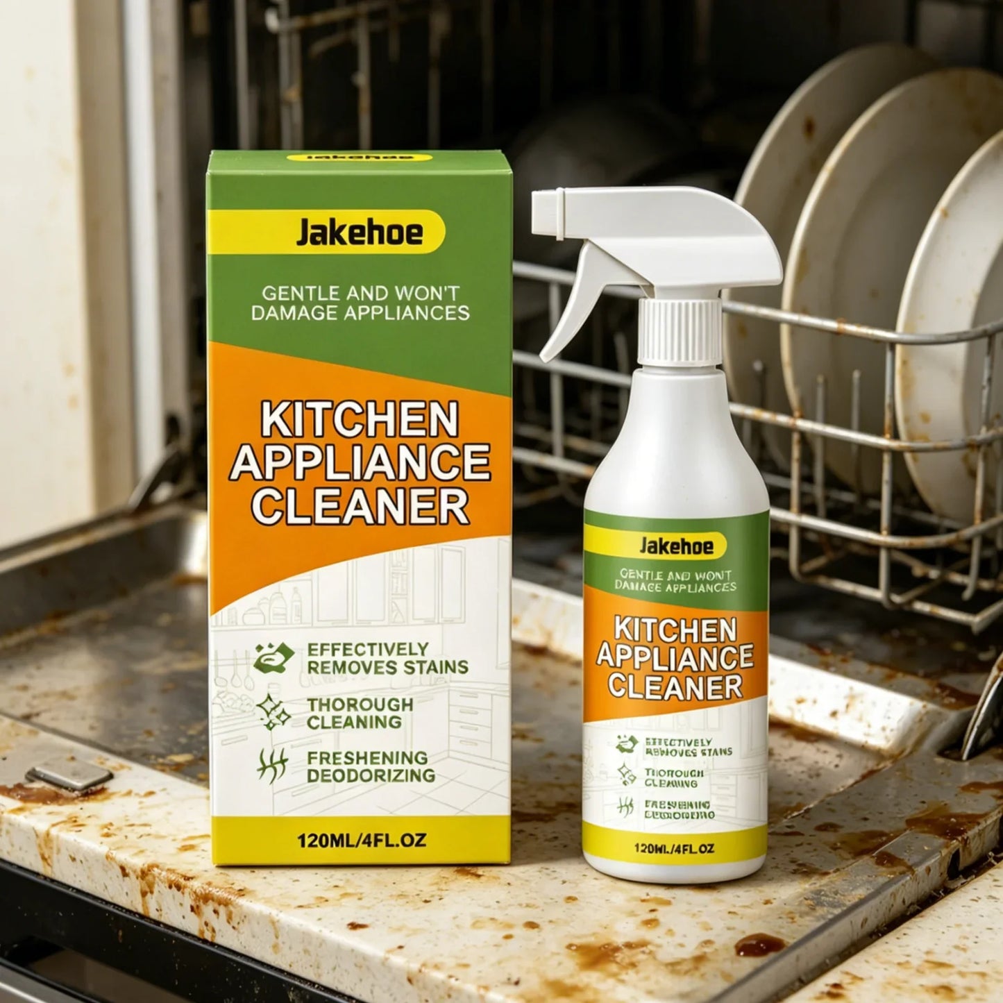 Jakehoe Kitchen Grease Remover Spray 120ml – No Residue