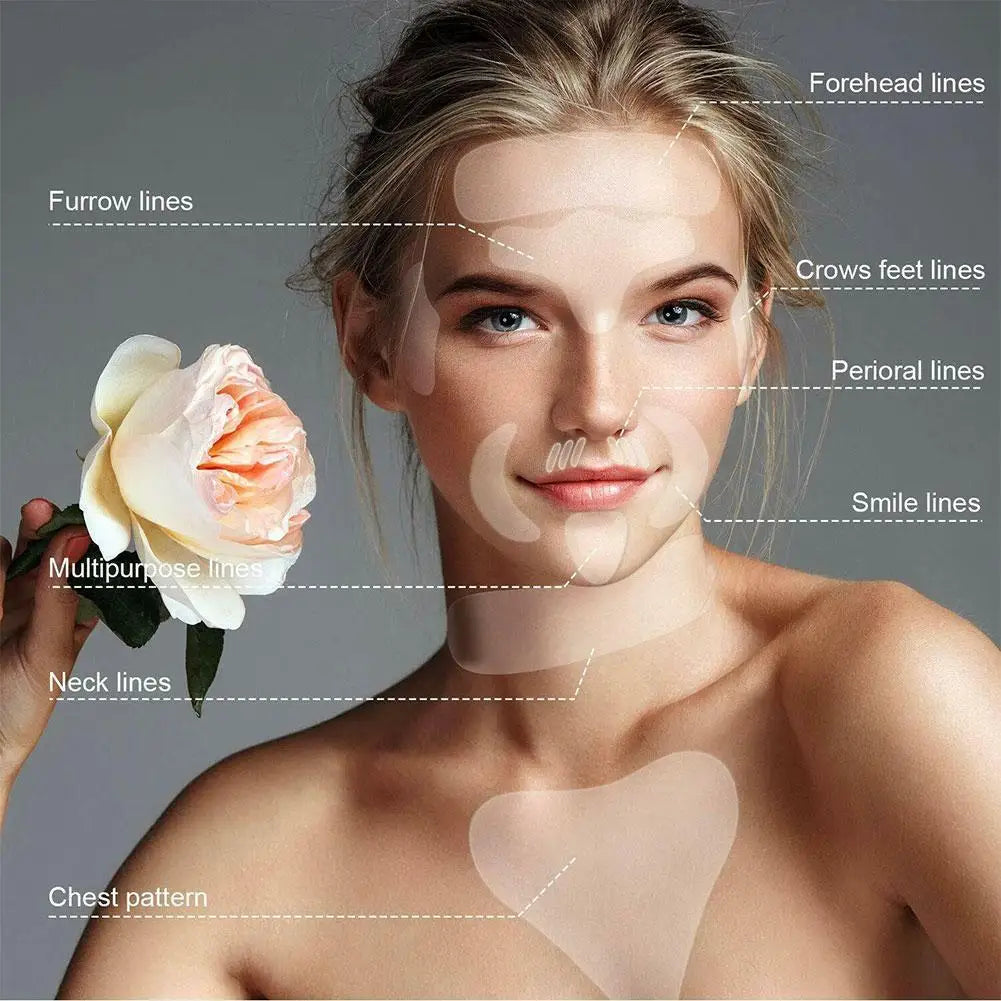 Reusable Silicone Anti-Wrinkle Face Patch Set – Face, Neck, Forehead, Eye & Chest Pads Peaceful Pleasures Health and Wellness
