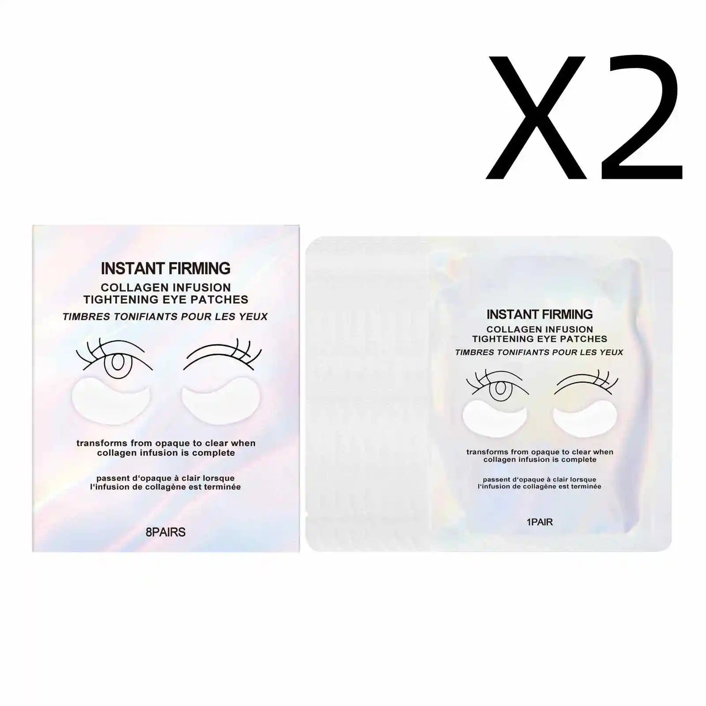 Collagen Under-Eye Patches – Hydrating & Firming (8 Pairs)