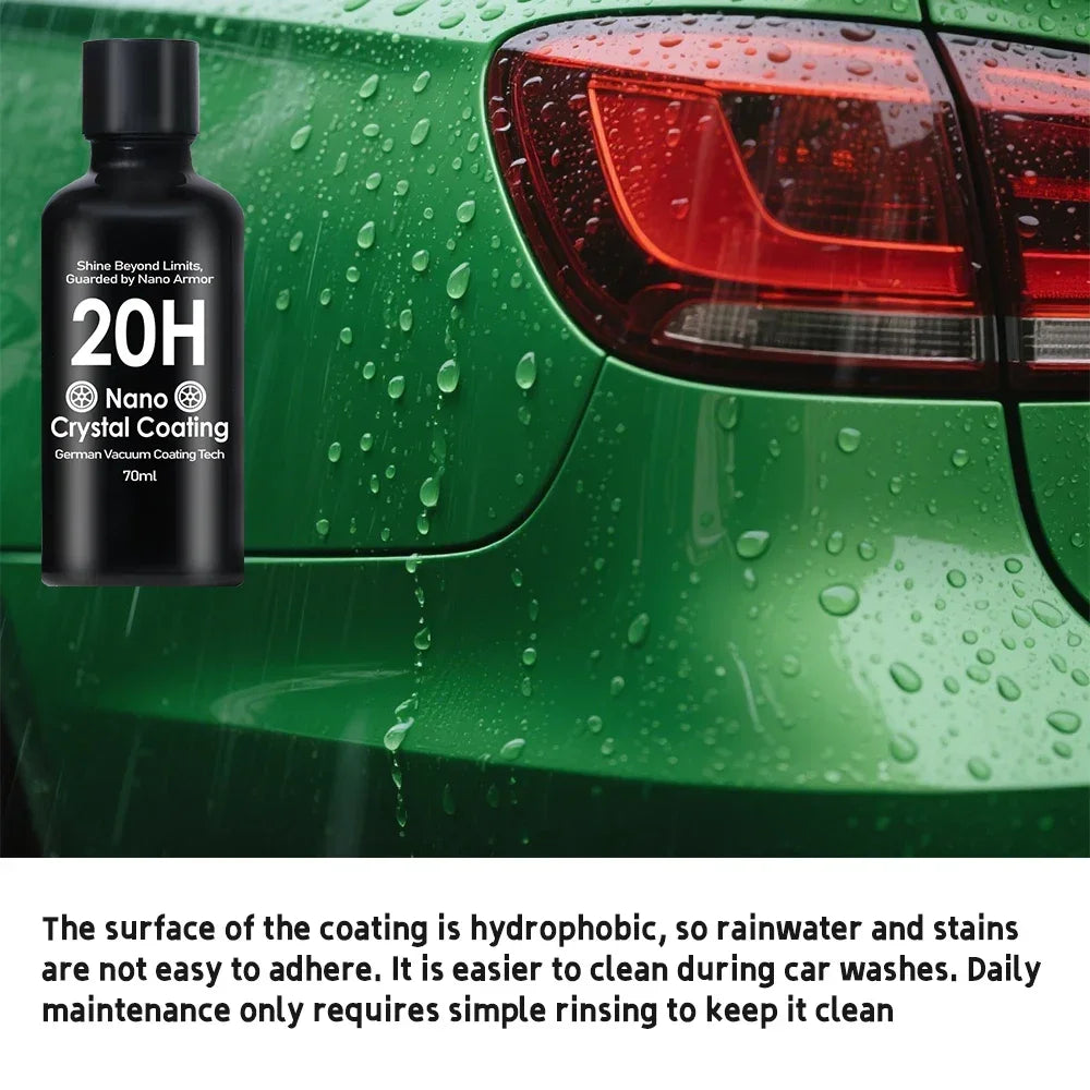 Graphene Ceramic Coating 20H with Self Healing and UV Track Technology Car Detailing Professionals 10+ Years of Protection Peaceful Pleasures Health and Wellness