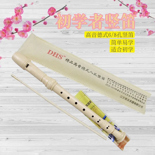 Professional Treble Flute 6 8-Hole Soprano Recorder ABS Clarinet Peaceful Pleasures Health and Wellness