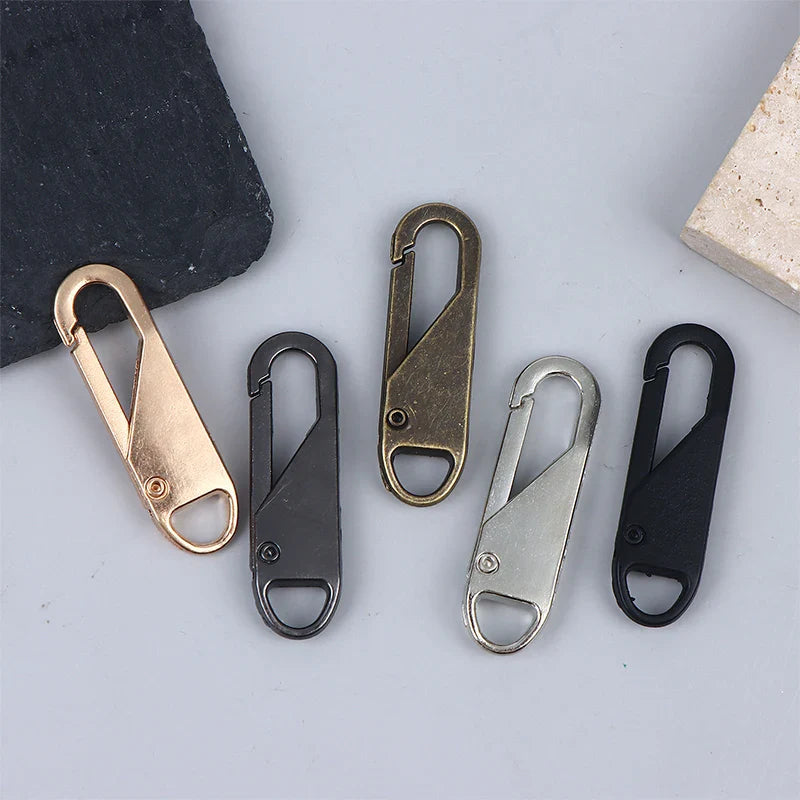 Metal Replacement Zipper Pulls & Cord Extenders – 5/10/20 Pack