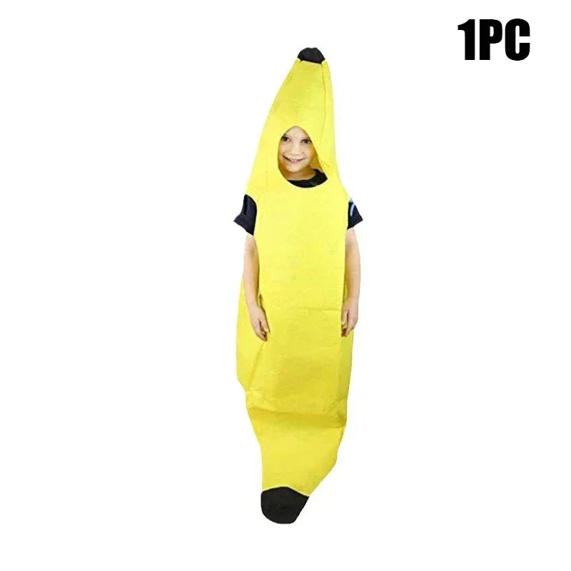 Kids Banana Costume | Halloween Fruit Outfit & Parent-Child Set