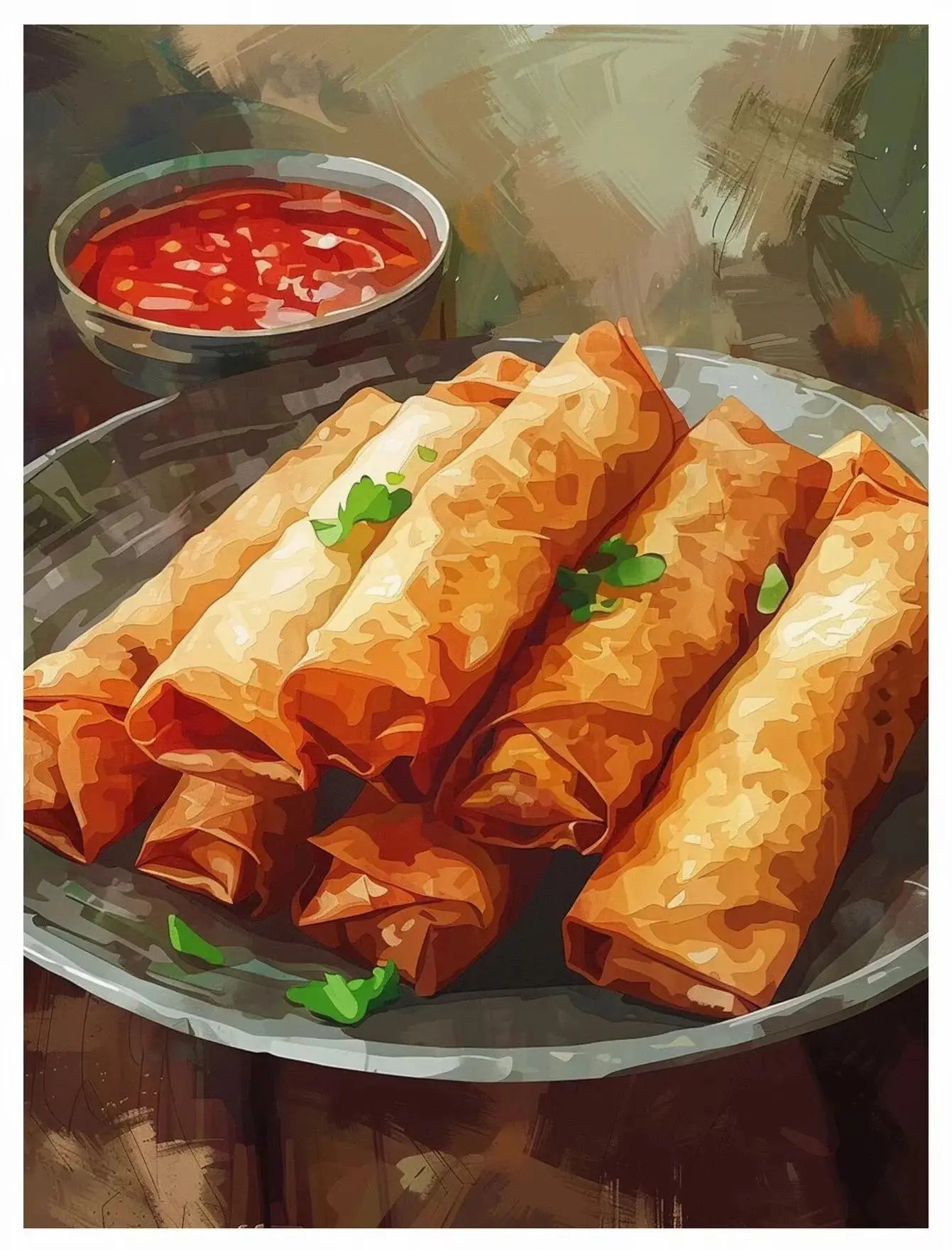 Philippines Street Food Canvas Wall Art | Unframed Poster