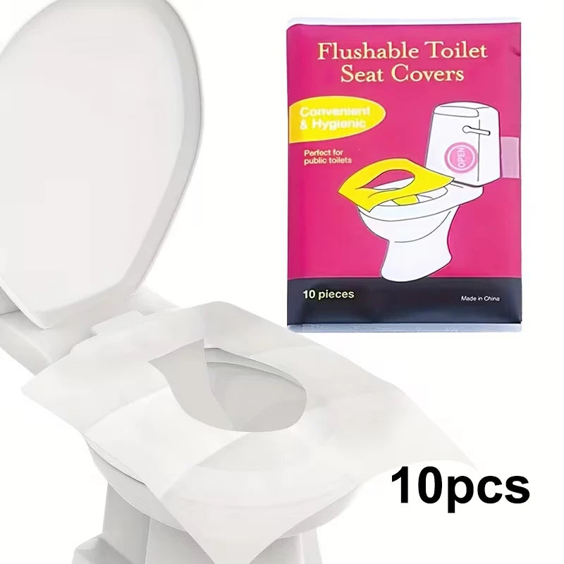 Disposable Toilet Seat Covers 10/40/70 Pack – Travel & Hotel