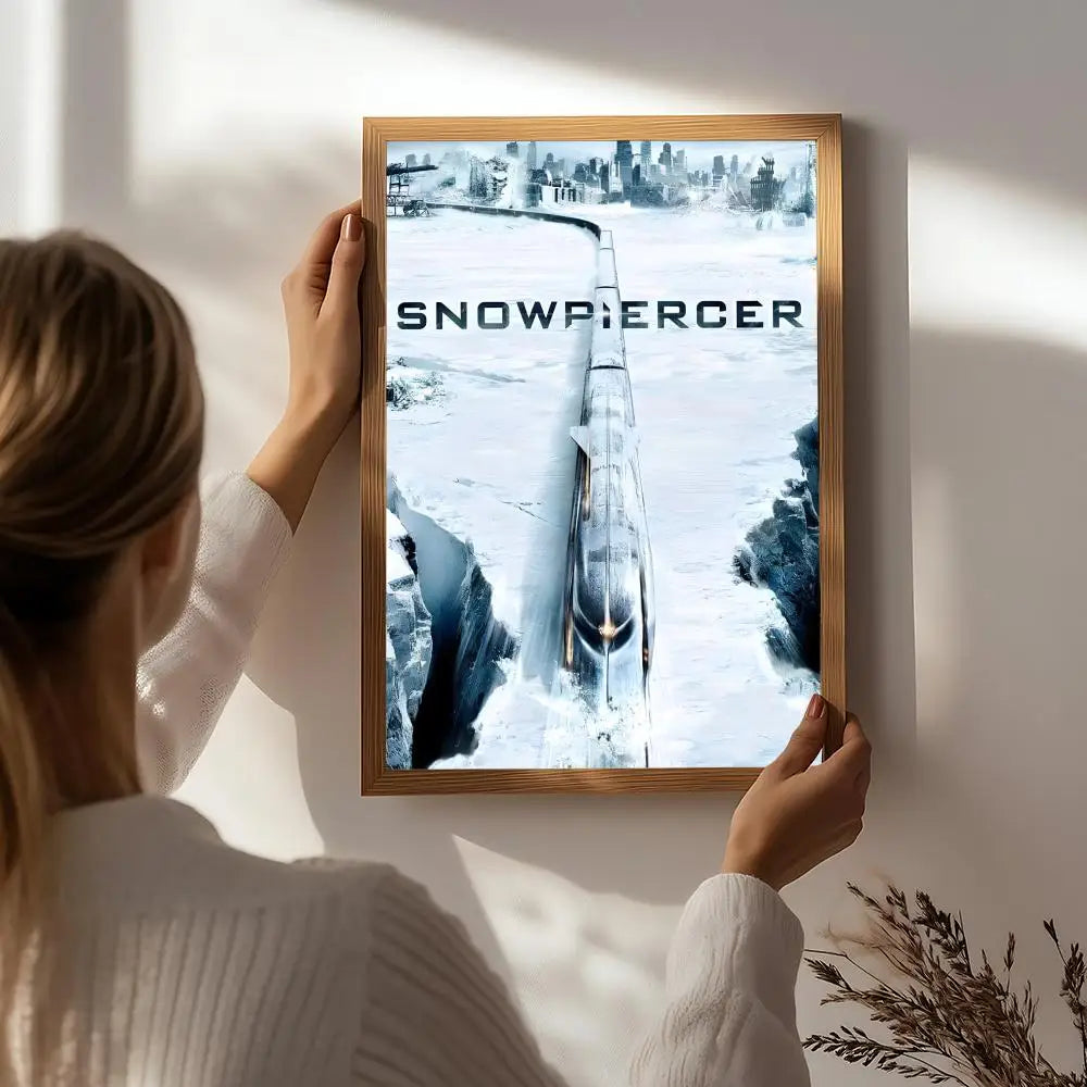 Snowpiercer Movie Poster HD Self-Adhesive Waterproof Wall Art Movie Wall Poster Peaceful Pleasures Health and Wellness White2 40X50cmNoframe
