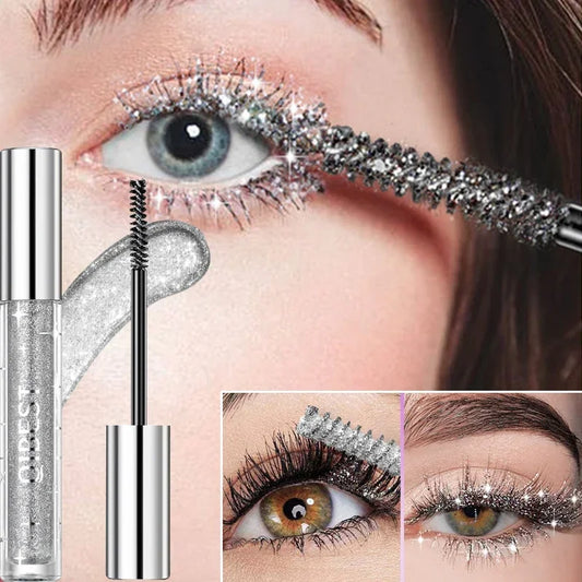 Diamond Glitter Mascara – Waterproof, Volumizing, Long-Lasting Glitter Mascara Peaceful Pleasures Health and Wellness