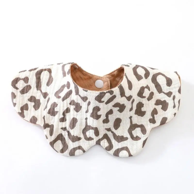 6-Layer Cotton Baby Drool Bib – Soft Burp Cloth for Newborns