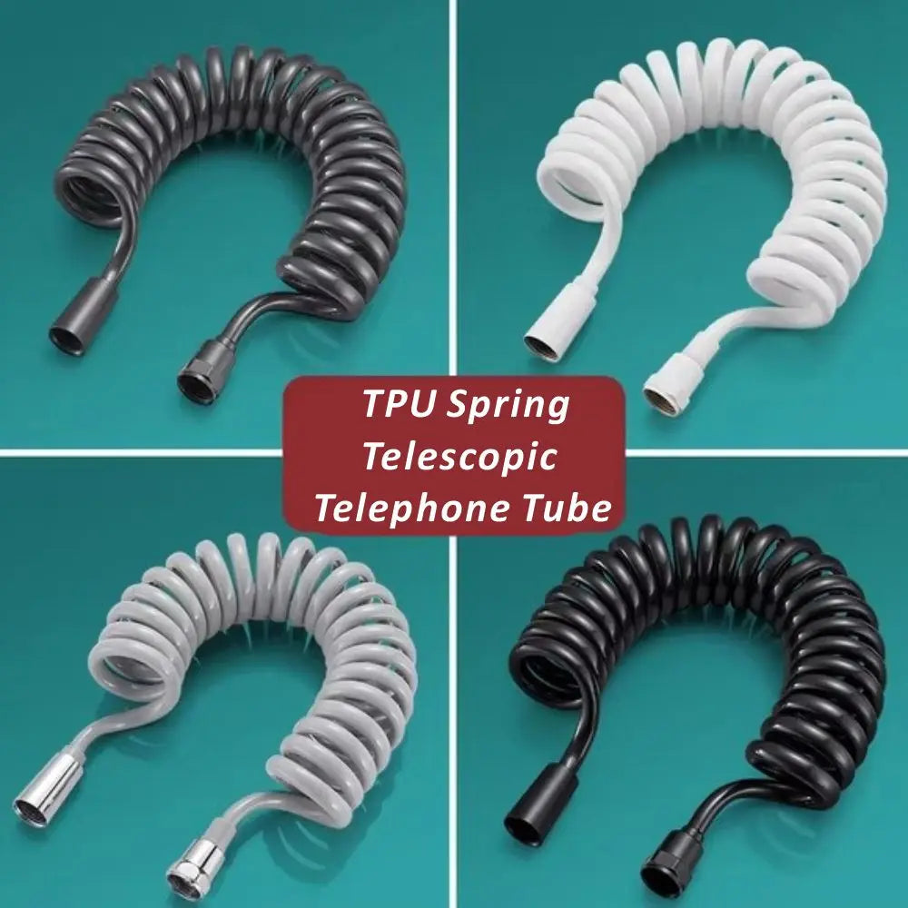 Flexible PVC Spring Shower Hose 1.5–5M | Bidet Sprayer