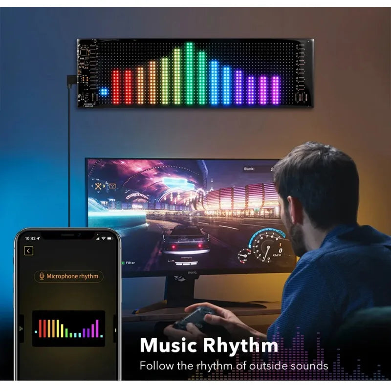 Scrolling RGB LED Sign Panel | Bluetooth App, IP66, Programmable