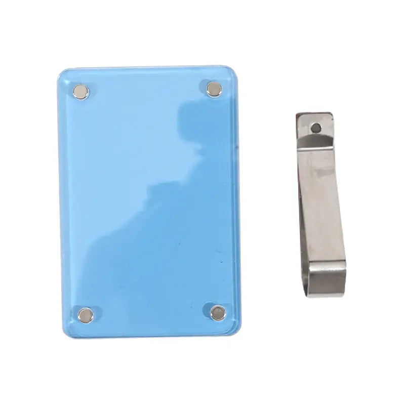 Car Sun Visor Photo Holder Magnetic Acrylic Picture Frame Clip for Vehicle Interior Decoration and Photo Display Peaceful Pleasures Health and Wellness blue