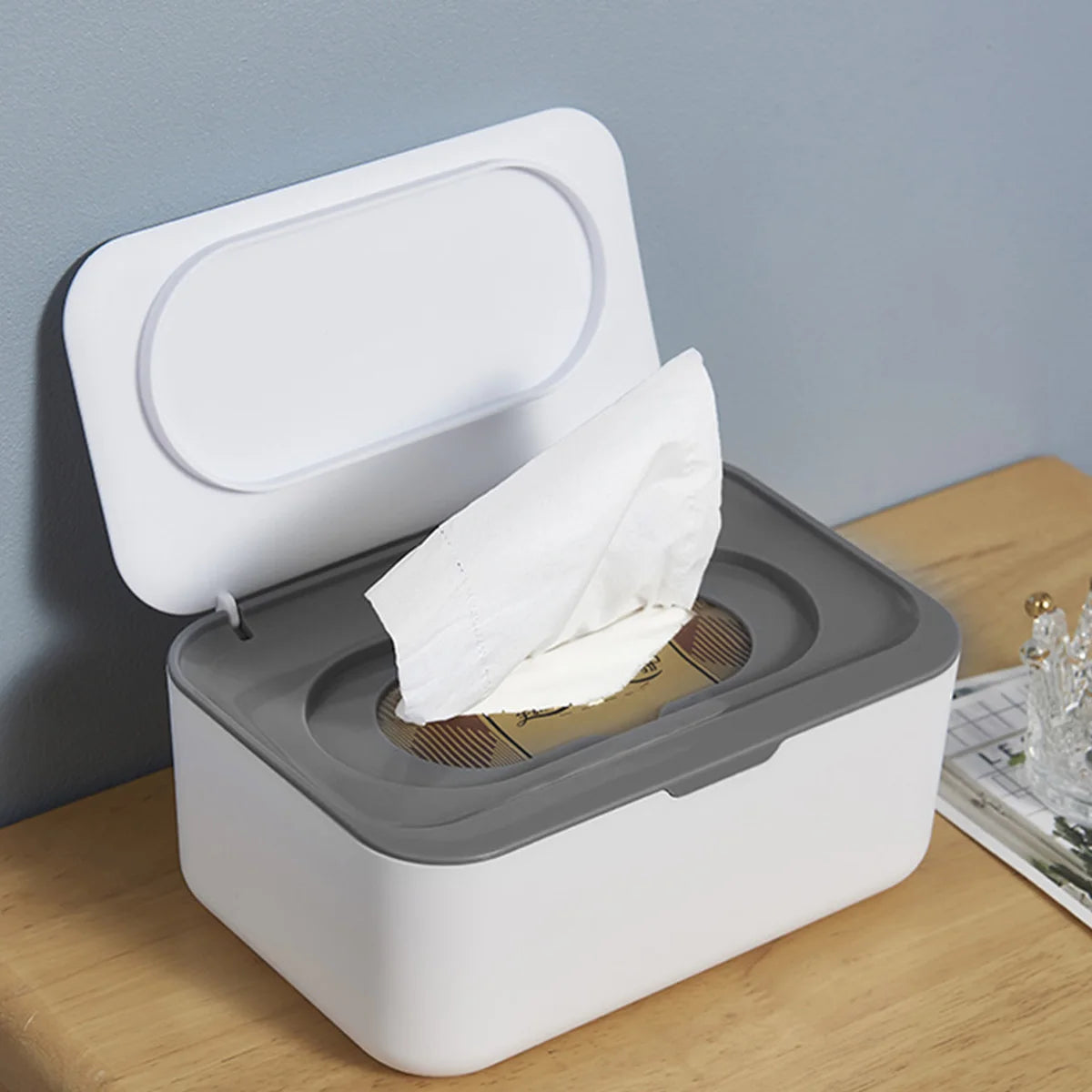 Wipes Dispenser Dustproof Tissues Wipes Case with Lids Multifunctional Baby Wipe Holder Large Capacity Sealing Container Case Peaceful Pleasures Health and Wellness