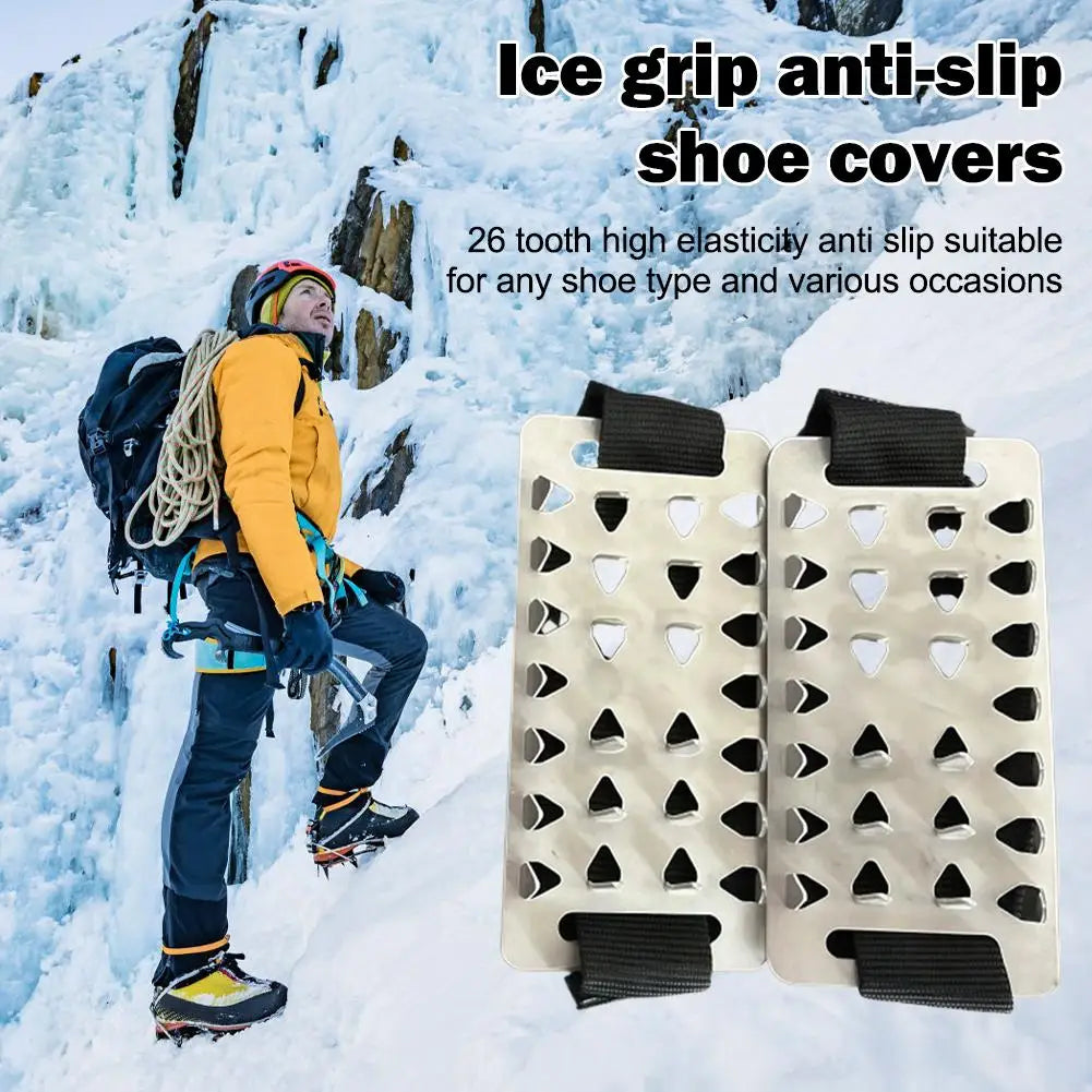 Ice Grip Crampons Anti-Slip Snow Shoe Covers – 1 Pair