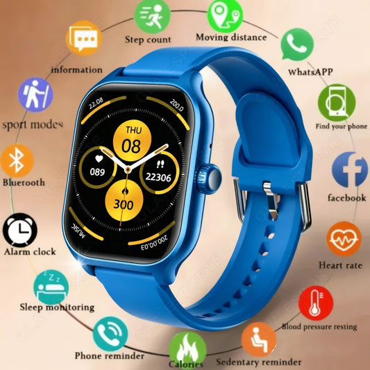 Smart Watch For Android IOS Watches 1.88 inch HD Display BT Call Message Alert Music Sports Mode Smartwatch Men Women Gift HW12 Peaceful Pleasures Health and Wellness