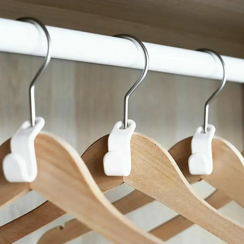 Closet Stacking Hanger Connector Hooks 10/20 Pcs – Space Saver Hanger Connector Hooks Peaceful Pleasures Health and Wellness