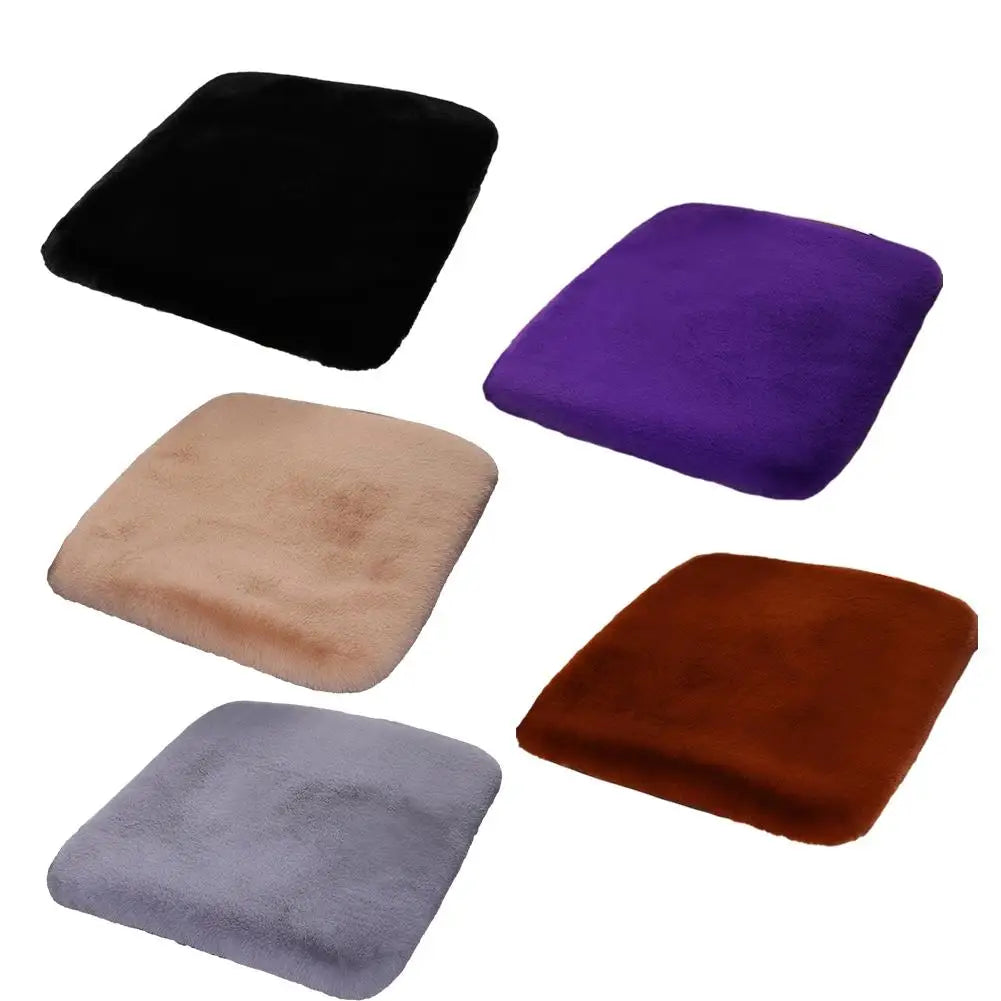Winter Plush Faux Rabbit Fur Car Seat Cushion | Anti-Slip Pad Car Seat Cushion Peaceful Pleasures Health and Wellness