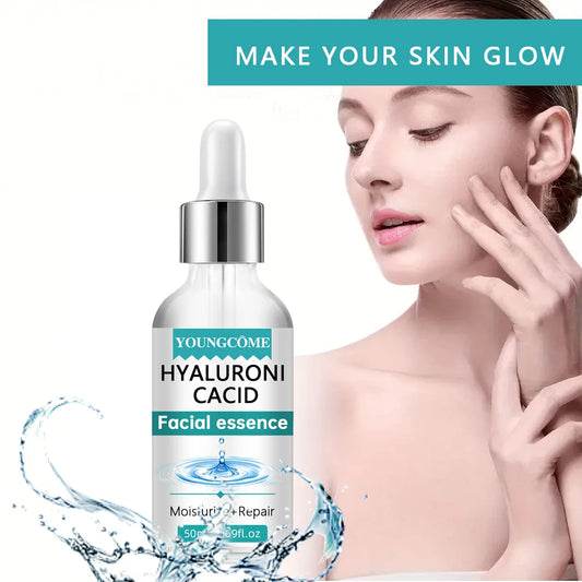 Hyaluronic acid facial serum, a natural moisturizing factor, can retain moisture for a long time,keep skin hydrated,elastic Peaceful Pleasures Health and Wellness