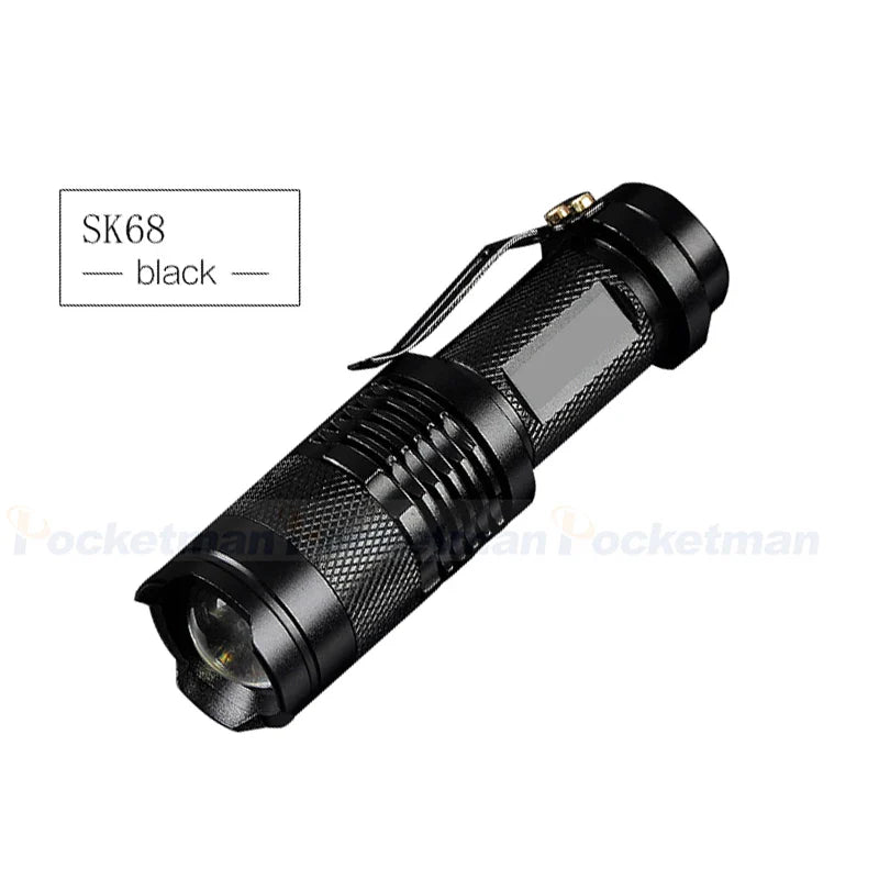 POCKETMAN Zoomable LED Flashlight 2000LM | 3 Modes, Waterproof