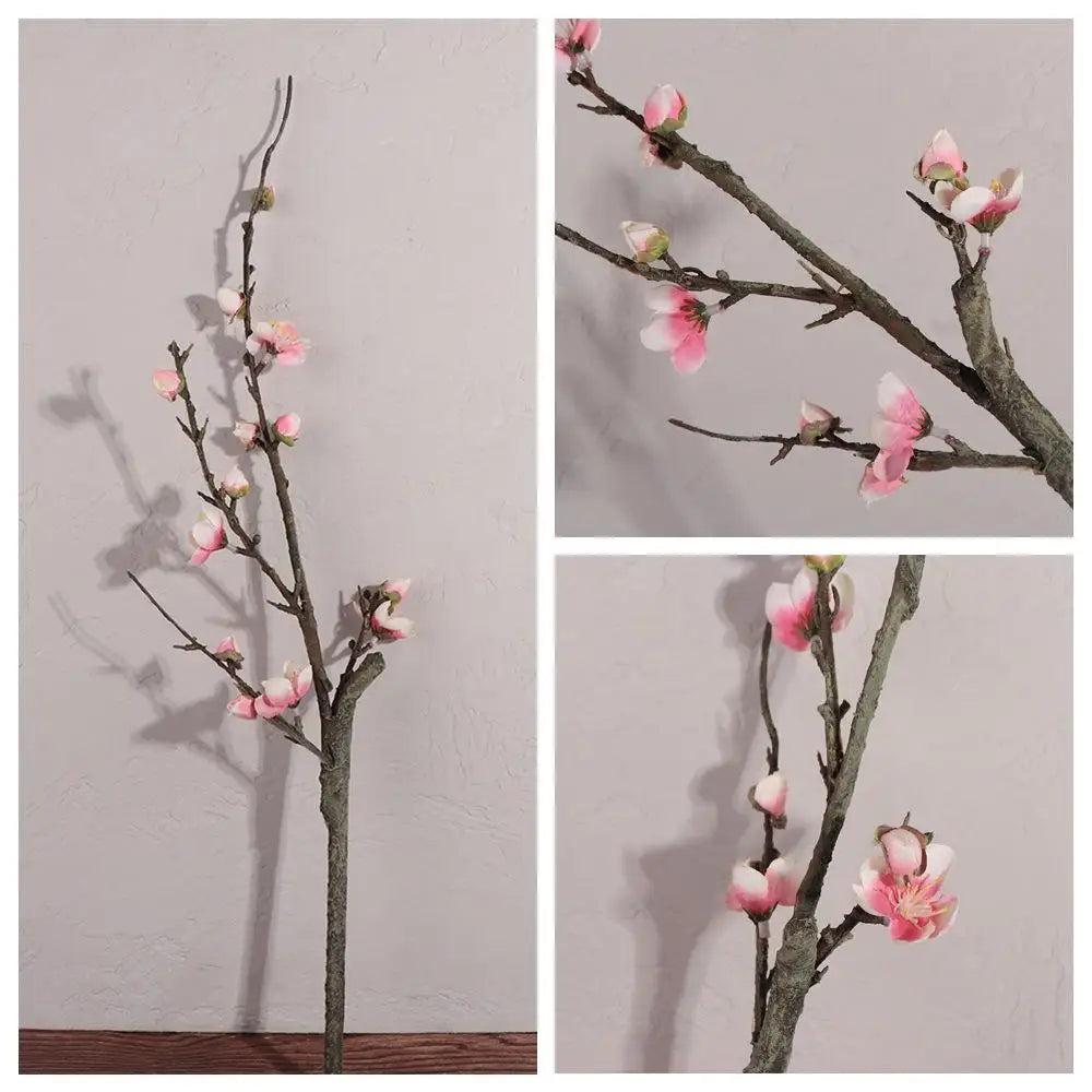 Silk Plum Blossom Artificial Flower Branch | Wedding & Home Decor