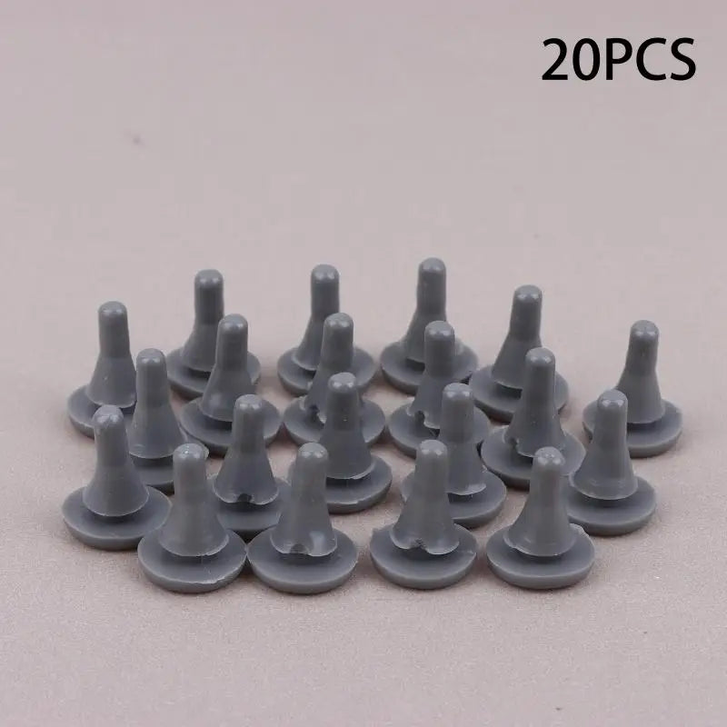 3Colors 20PCS Elevator Hall Door Anti-collision Nails Beans/anti-collision Rubber Pads/Shock Absorption Beans/Opening 5-6mm Peaceful Pleasures Health and Wellness Gray