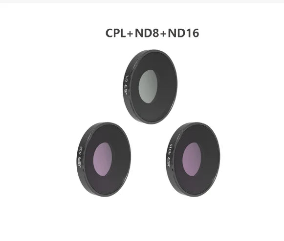 JSR Lens Filters for DJI Osmo Action 5 Pro/4/3 – UV CPL ND Set