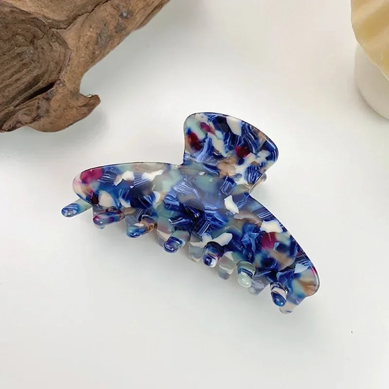 Fashion Acetate Leopard Print Hair Claws Geometric Crab Shape Clamp Styling Hair Clips for Women Girls Hairpin Hair Accessories Peaceful Pleasures Health and Wellness 5