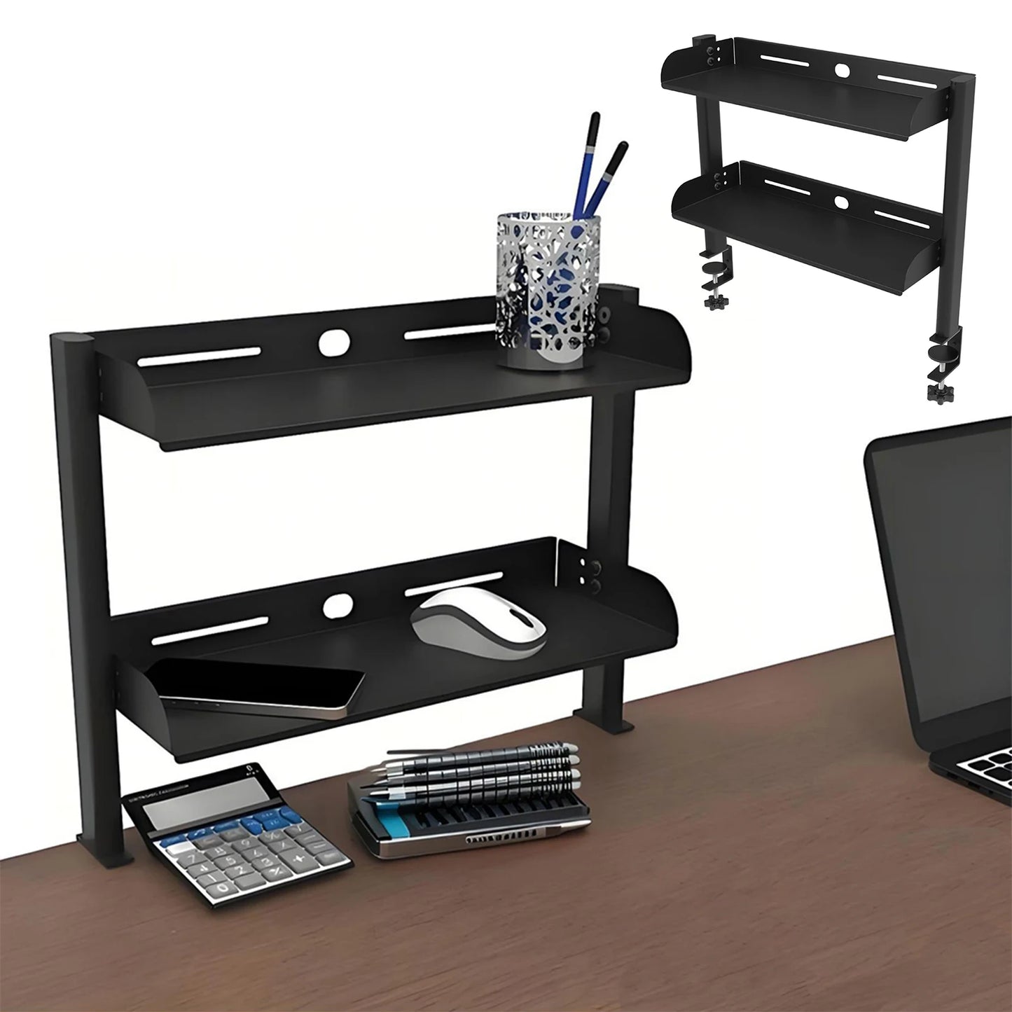 2-Tier Desktop Organizer Shelf & Table Extender | Heavy Duty