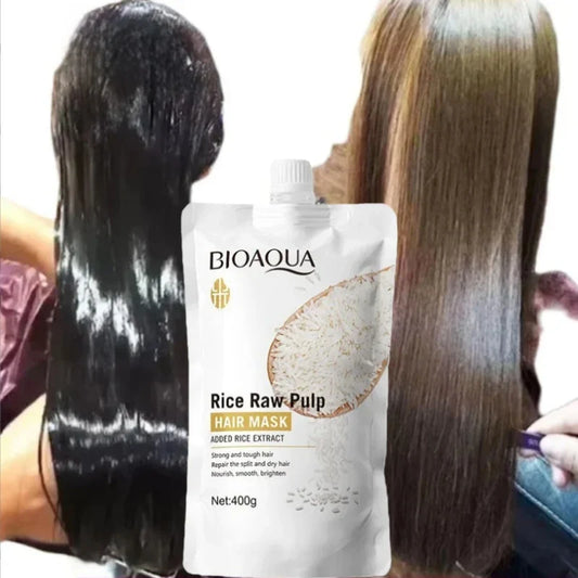 Rice Puree Hair Mask – Nourish Dry, Frizzy & Split Ends Deep Conditioning Mask Oasis Select
