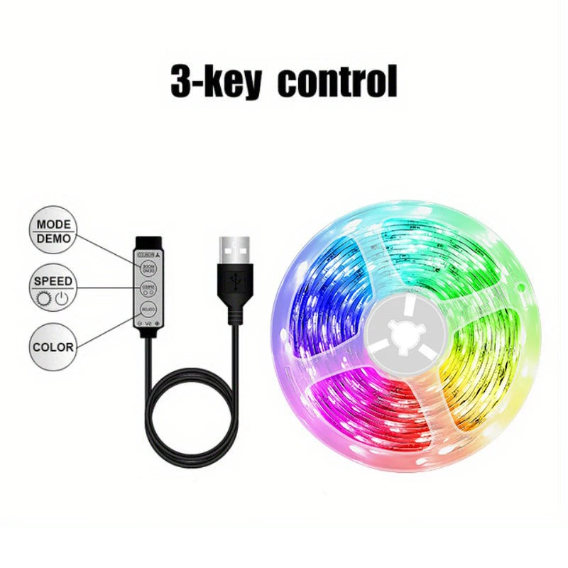 RGB LED Strip Light TV Backlight | Game Room Holiday Décor