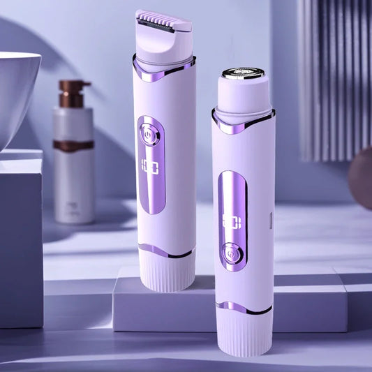 Women's 2-in-1 Electric Shaver & Trimmer – Rechargeable Razor Electric Lady Shaver Peaceful Pleasures Health and Wellness