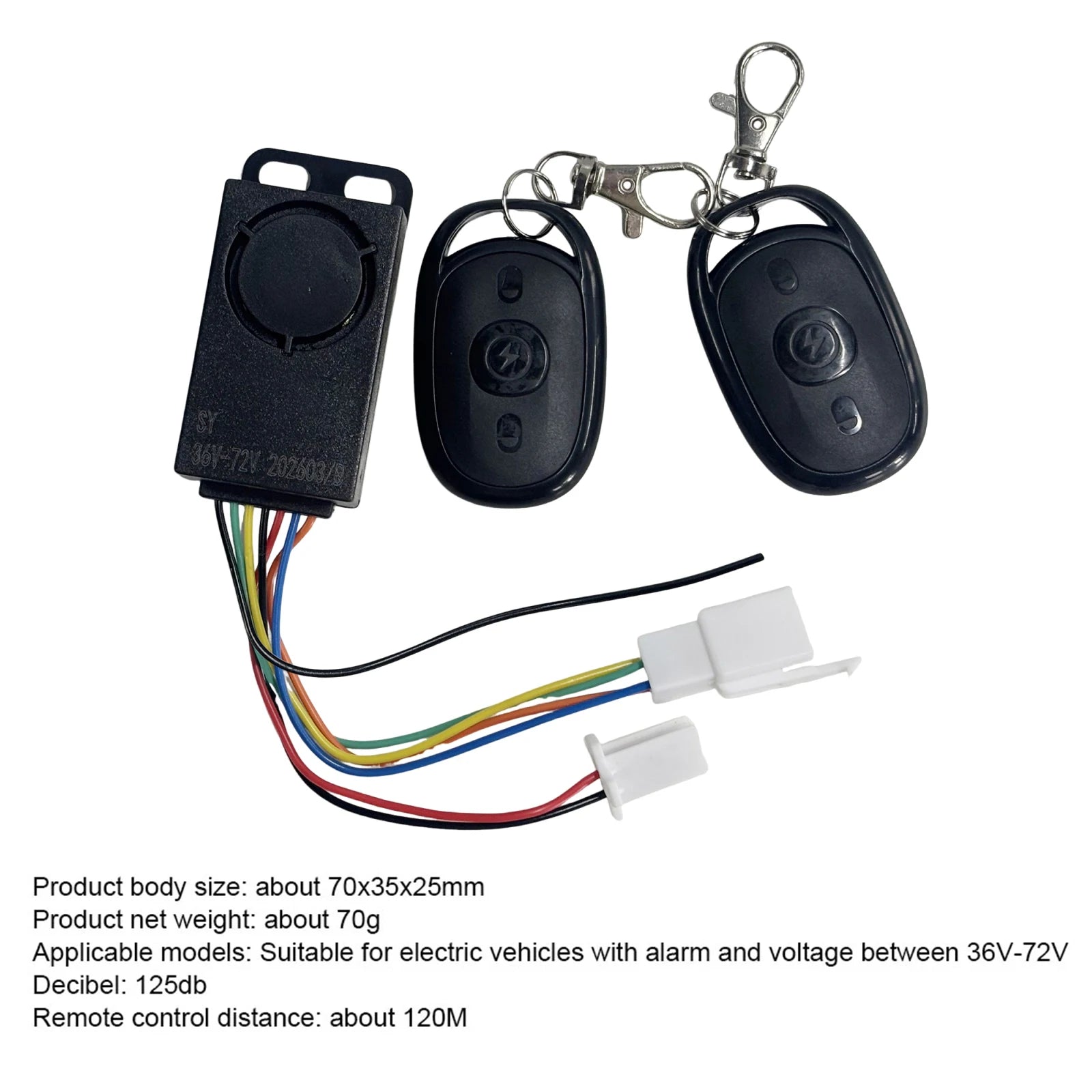 Anti-Theft E-bike Alarm System Electric Scooter Remote Control Alert for Cycling Vehicle Accessories Peaceful Pleasures Health and Wellness