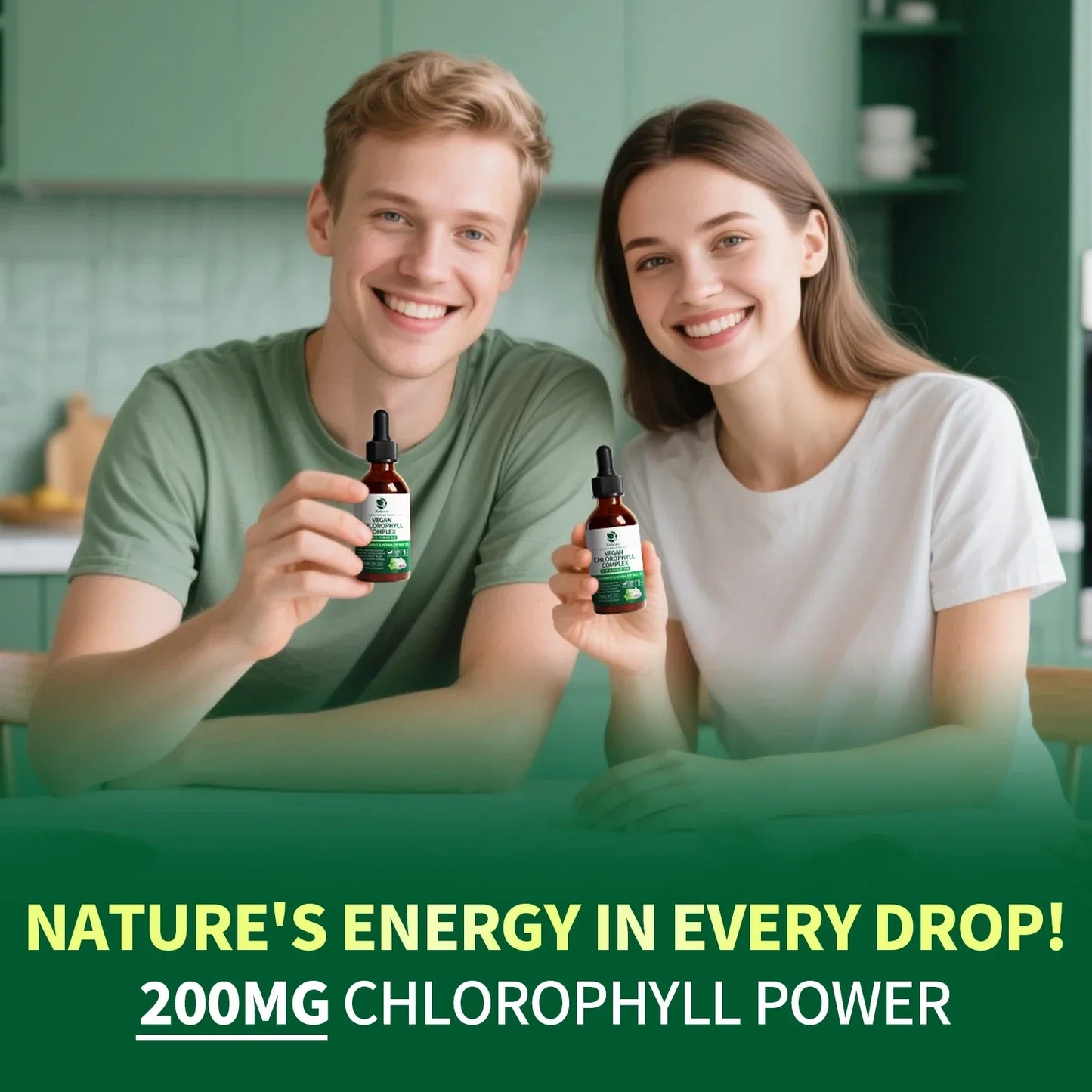 Lukaree Chlorophyll Liquid Drops | Cleanse, Immune & Gut Health Peaceful Pleasures Health and Wellness