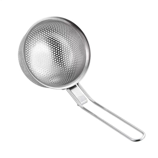 Stainless Steel Fine Mesh Strainer & Skimmer | Kitchen Sieve Mesh Strainer Skimmer Peaceful Pleasures Health and Wellness