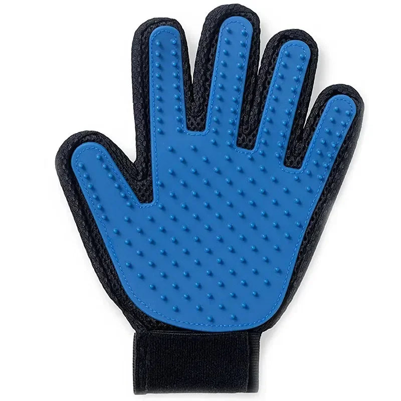 Silicone Pet Grooming Glove – Cat & Dog Hair Removal Brush