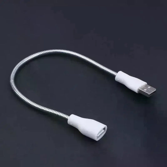 Flexible Metal USB Extension Cable for LED Lamps & Fans USB Power Cable Oasis Select