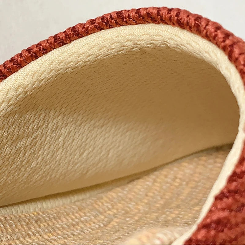 Men's Linen Slippers Non-Slip Indoor Slides Summer Sandals