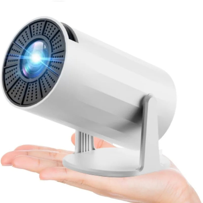 Ultra HD Projector Portable Mini Projector Androidd LCD Portable Projector Home Cross-border Intelligent Small HD Low Noise Peaceful Pleasures Health and Wellness White Bag projector screen